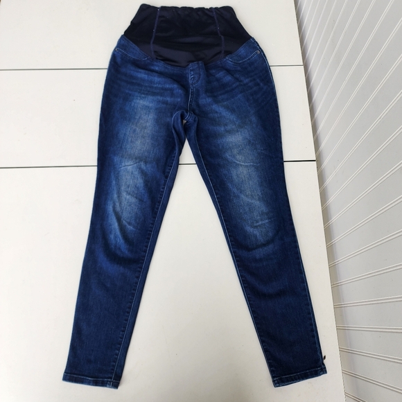 Isabel Maternity Jegging Jeans Women Blue Denim Stretch Panel Size 6 - Picture 1 of 8